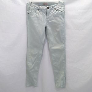 Pale mint green skinny jean